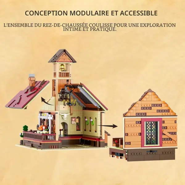 LUMIBRICKS Old West Meeting Hall - Maison communale du Far West à construire avec éclairage réglable — 5 LUMIBRICKS Old West Meeting Hall - Maison communale du Far West à construire avec éclairage réglable — 5