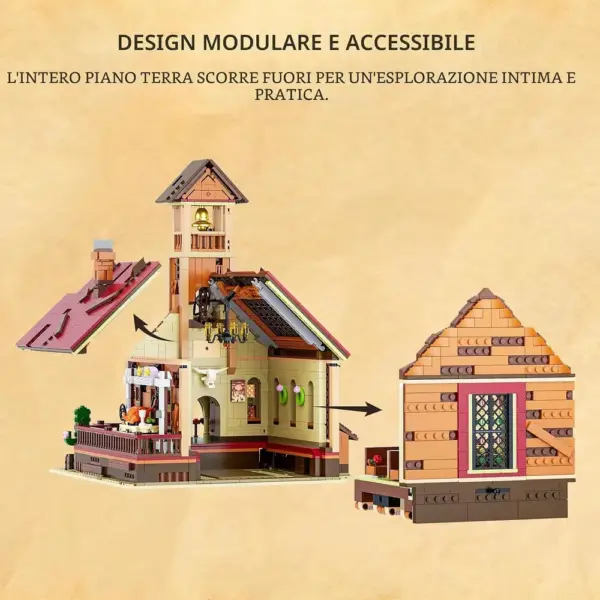 LUMIBRICKS Western Meeting Hall - casa comune del Far West con luci regolabili — 4 LUMIBRICKS Western Meeting Hall - casa comune del Far West con luci regolabili — 4