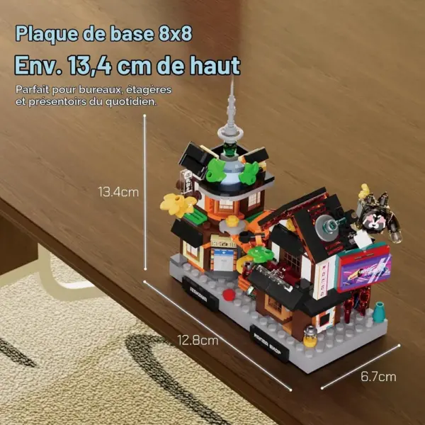 LUMIBRICKS Micro Izakaya & Boutique Manga - Mini scène de rue cyberpunk à construire, 388 pièces — 2 LUMIBRICKS Micro Izakaya & Boutique Manga - Mini scène de rue cyberpunk à construire, 388 pièces — 2