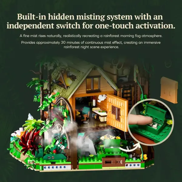 LUMIBRICKS Misty Forest Cabin - Rainforest treehouse with water mist system, 2,867 pieces — 2 LUMIBRICKS Misty Forest Cabin - Rainforest treehouse with water mist system, 2,867 pieces — 2