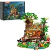 LUMIBRICKS Misty Forest Cabin - Cabane tropicale sur pilotis avec effet brume, 2 867 pièces et 12 lumières — 1 LUMIBRICKS Misty Forest Cabin - Cabane tropicale sur pilotis avec effet brume, 2 867 pièces et 12 lumières — 1