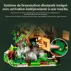 LUMIBRICKS Misty Forest Cabin - Cabane tropicale sur pilotis avec effet brume, 2 867 pièces et 12 lumières — 3 LUMIBRICKS Misty Forest Cabin - Cabane tropicale sur pilotis avec effet brume, 2 867 pièces et 12 lumières — 3