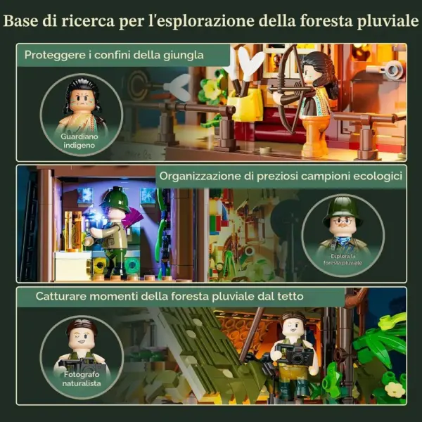 LUMIBRICKS Misty Forest Cabin - capanna nel bosco con camino in stile vintage — 5 LUMIBRICKS Misty Forest Cabin - capanna nel bosco con camino in stile vintage — 5