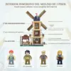 LUMIBRICKS Molino holandés - Molino de viento con aspas giratorias y panadería iluminada — 4 LUMIBRICKS Molino holandés - Molino de viento con aspas giratorias y panadería iluminada — 4