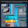 LUMIBRICKS Neon Tech Station - Cyberpunk-Datenturm mit LED-Kern — 5 LUMIBRICKS Neon Tech Station - Cyberpunk-Datenturm mit LED-Kern — 5