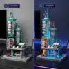 LUMIBRICKS Neon Tech Station - Torre de datos cyberpunk con núcleo de luz LED — 4 LUMIBRICKS Neon Tech Station - Torre de datos cyberpunk con núcleo de luz LED — 4