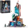 LUMIBRICKS Neon Tech Tower - Cyberpunk-Wolkenkratzer mit 27 LED — 1 LUMIBRICKS Neon Tech Tower - Cyberpunk-Wolkenkratzer mit 27 LED — 1