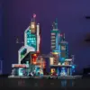 LUMIBRICKS Neon Tech Tower - Tour cyberpunk modulaire à construire, 2 227 pièces et 27 LED — 2 LUMIBRICKS Neon Tech Tower - Tour cyberpunk modulaire à construire, 2 227 pièces et 27 LED — 2