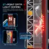 LUMIBRICKS Neon Tech Tower - torre cyberpunk illuminata da costruire — 2 LUMIBRICKS Neon Tech Tower - torre cyberpunk illuminata da costruire — 2