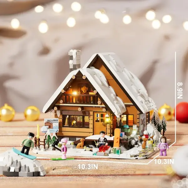 LUMIBRICKS Ski Lodge - Retro House alpine chalet building set with 10 LED lights, 2,187 pieces — 3 LUMIBRICKS Ski Lodge - Retro House alpine chalet building set with 10 LED lights, 2,187 pieces — 3