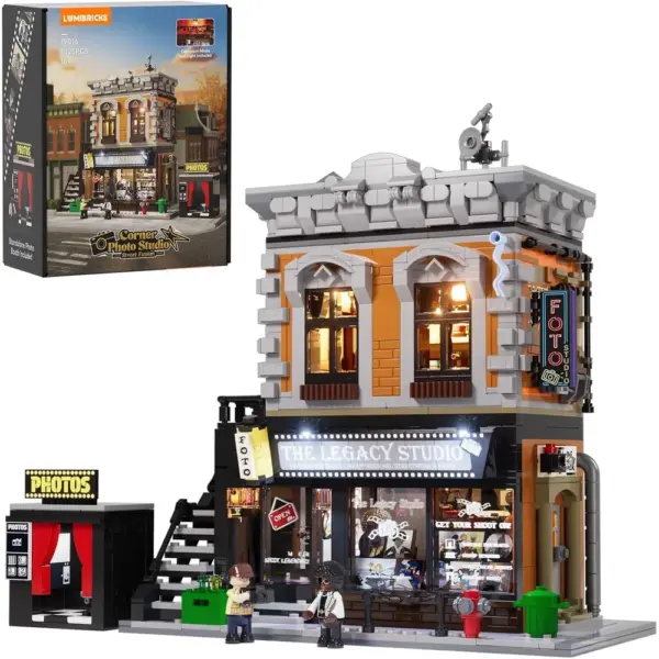 LUMIBRICKS Corner Photo Studio - Modular building set with 7 LED lights, 1,425 pieces — 1 LUMIBRICKS Corner Photo Studio - Modular building set with 7 LED lights, 1,425 pieces — 1