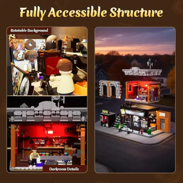 LUMIBRICKS Corner Photo Studio - Modular building set with 7 LED lights, 1,425 pieces — 2 LUMIBRICKS Corner Photo Studio - Modular building set with 7 LED lights, 1,425 pieces — 2