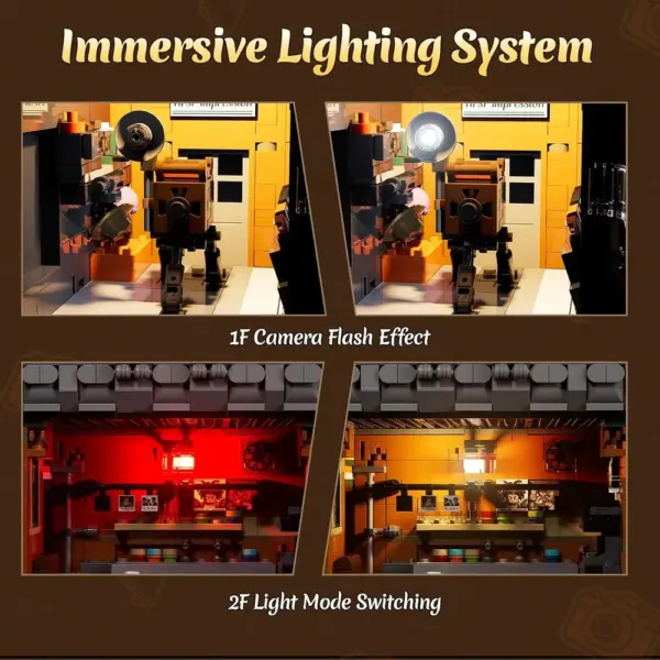 LUMIBRICKS Corner Photo Studio - Modular building set with 7 LED lights, 1,425 pieces — 3 LUMIBRICKS Corner Photo Studio - Modular building set with 7 LED lights, 1,425 pieces — 3
