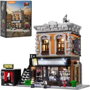 LUMIBRICKS Estudio fotográfico de esquina - Edificio de esquina vintage con flash y cuarto oscuro — 1
