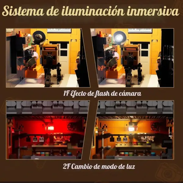 LUMIBRICKS Estudio fotográfico de esquina - Edificio de esquina vintage con flash y cuarto oscuro — 3 LUMIBRICKS Estudio fotográfico de esquina - Edificio de esquina vintage con flash y cuarto oscuro — 3