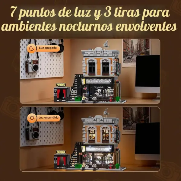LUMIBRICKS Estudio fotográfico de esquina - Edificio de esquina vintage con flash y cuarto oscuro — 4 LUMIBRICKS Estudio fotográfico de esquina - Edificio de esquina vintage con flash y cuarto oscuro — 4
