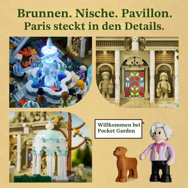 LUMIBRICKS Pocket Garden - Pariser Gartenszene mit Beleuchtung — 2 LUMIBRICKS Pocket Garden - Pariser Gartenszene mit Beleuchtung — 2
