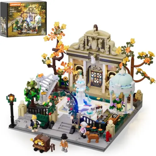 LUMIBRICKS Pocket Garden - Jardin parisien éclairé à construire, 1 649 pièces et 5 figurines — 1 LUMIBRICKS Pocket Garden - Jardin parisien éclairé à construire, 1 649 pièces et 5 figurines — 1