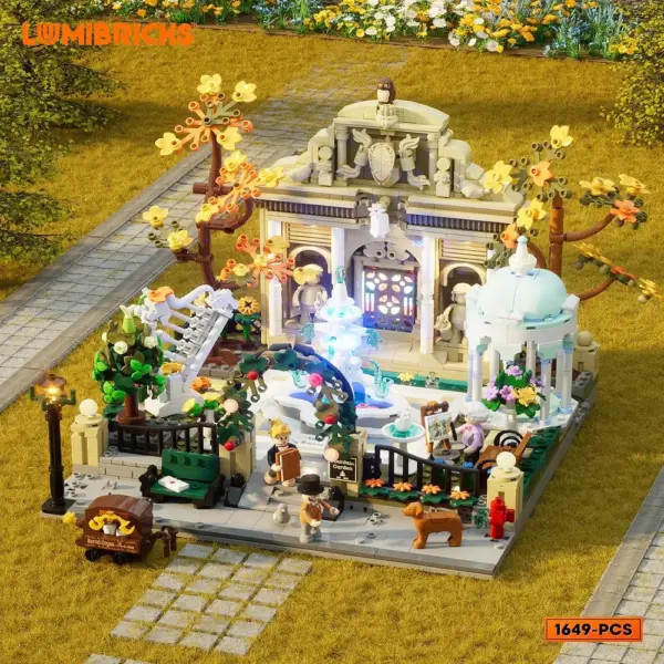 LUMIBRICKS Pocket Garden - Jardin parisien éclairé à construire, 1 649 pièces et 5 figurines — 2 LUMIBRICKS Pocket Garden - Jardin parisien éclairé à construire, 1 649 pièces et 5 figurines — 2