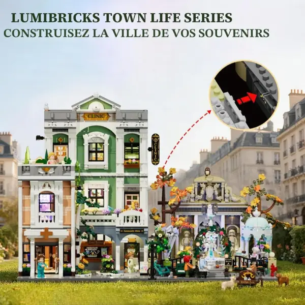 LUMIBRICKS Pocket Garden - Jardin parisien éclairé à construire, 1 649 pièces et 5 figurines — 5 LUMIBRICKS Pocket Garden - Jardin parisien éclairé à construire, 1 649 pièces et 5 figurines — 5