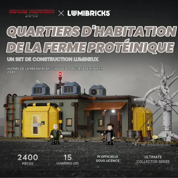 LUMIBRICKS Protein Farm - Habitation de la ferme Blade Runner 2049 à construire, 2 400 pièces et 15 effets lumineux — 3 LUMIBRICKS Protein Farm - Habitation de la ferme Blade Runner 2049 à construire, 2 400 pièces et 15 effets lumineux — 3