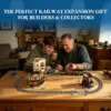 LUMIBRICKS Train Track Expansion Set - 16 straight and 16 curved rails with railway accessories — 5 LUMIBRICKS Train Track Expansion Set - 16 straight and 16 curved rails with railway accessories — 5