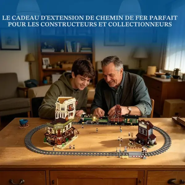LUMIBRICKS Kit d’extension de rails - Plus de 80 pièces de voie ferrée, droites et courbes — 2 LUMIBRICKS Kit d’extension de rails - Plus de 80 pièces de voie ferrée, droites et courbes — 2