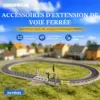 LUMIBRICKS Kit d’extension de rails - Plus de 80 pièces de voie ferrée, droites et courbes — 3 LUMIBRICKS Kit d’extension de rails - Plus de 80 pièces de voie ferrée, droites et courbes — 3