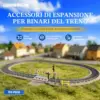 LUMIBRICKS Set di espansione per binari - binari dritti e curvi con accessori ferroviari — 2 LUMIBRICKS Set di espansione per binari - binari dritti e curvi con accessori ferroviari — 2
