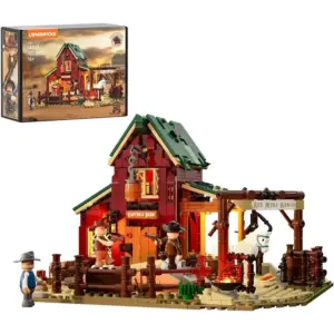 LUMIBRICKS Ranch Duel - Western-Ranch mit Duellszene und LED — 1