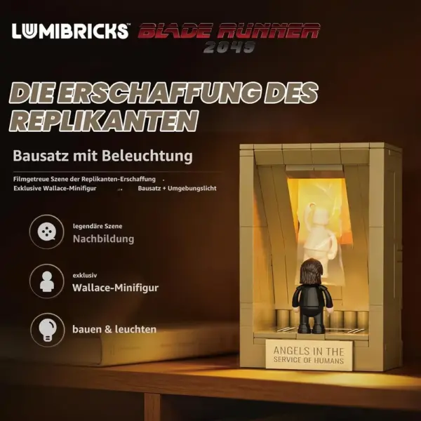 LUMIBRICKS Die Erschaffung des Replikanten - Blade Runner 2049 mit Bernsteinlicht — 2 LUMIBRICKS Die Erschaffung des Replikanten - Blade Runner 2049 mit Bernsteinlicht — 2