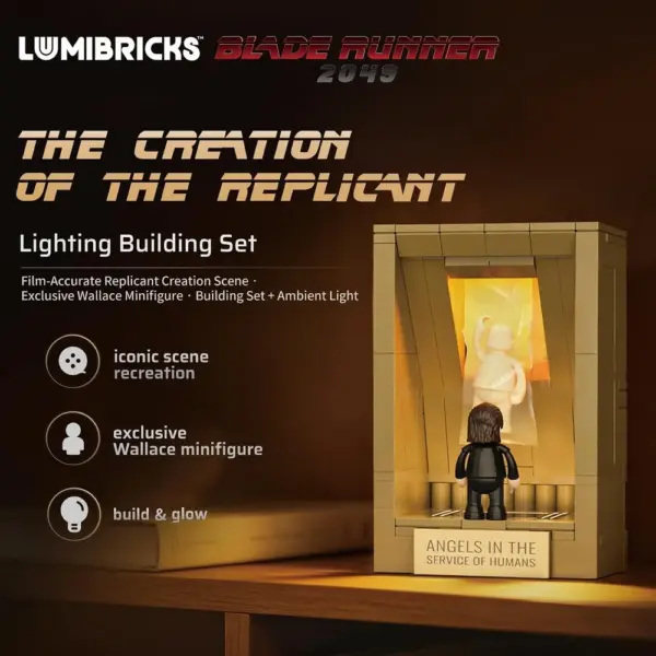 LUMIBRICKS La creazione del replicante - scena di Blade Runner 2049 con luce ambrata — 2 LUMIBRICKS La creazione del replicante - scena di Blade Runner 2049 con luce ambrata — 2