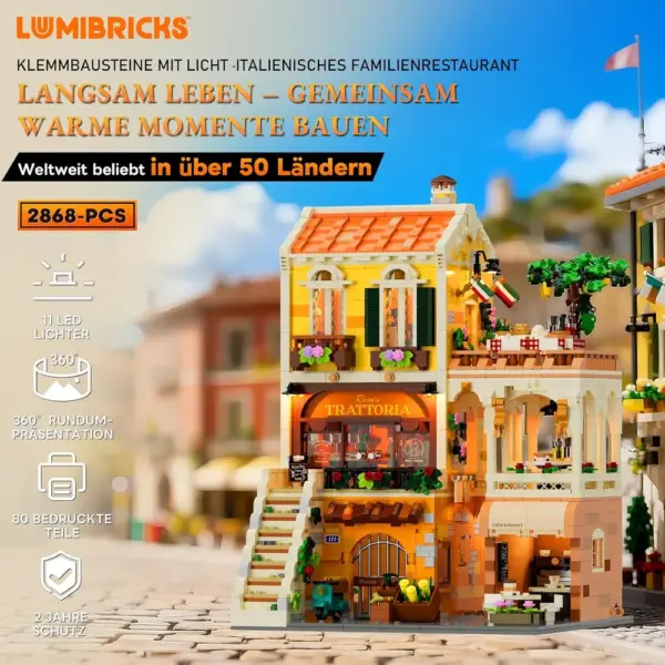 LUMIBRICKS Italienisches Familienrestaurant - Pizzeria und Café mit Licht — 2 LUMIBRICKS Italienisches Familienrestaurant - Pizzeria und Café mit Licht — 2