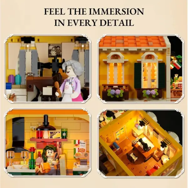 LUMIBRICKS Restaurante italiano - Trattoria napolitana modular con 11 puntos de luz — 3 LUMIBRICKS Restaurante italiano - Trattoria napolitana modular con 11 puntos de luz — 3