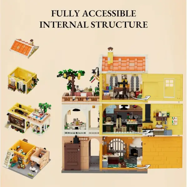 LUMIBRICKS Restaurante italiano - Trattoria napolitana modular con 11 puntos de luz — 4 LUMIBRICKS Restaurante italiano - Trattoria napolitana modular con 11 puntos de luz — 4