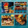 LUMIBRICKS Küsten-Seafood-Restaurant - Retro-Hafendiner mit 15 Lichtpunkten — 3 LUMIBRICKS Küsten-Seafood-Restaurant - Retro-Hafendiner mit 15 Lichtpunkten — 3