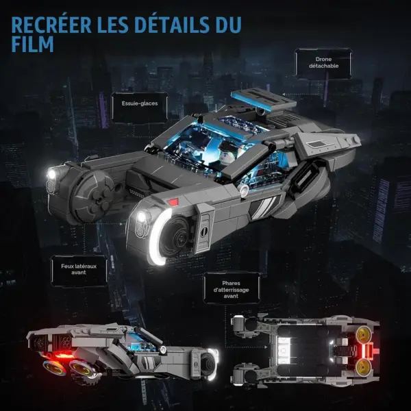 LUMIBRICKS K’s Spinner - Véhicule volant Blade Runner 2049 à construire avec LED, 410 pièces — 4 LUMIBRICKS K’s Spinner - Véhicule volant Blade Runner 2049 à construire avec LED, 410 pièces — 4