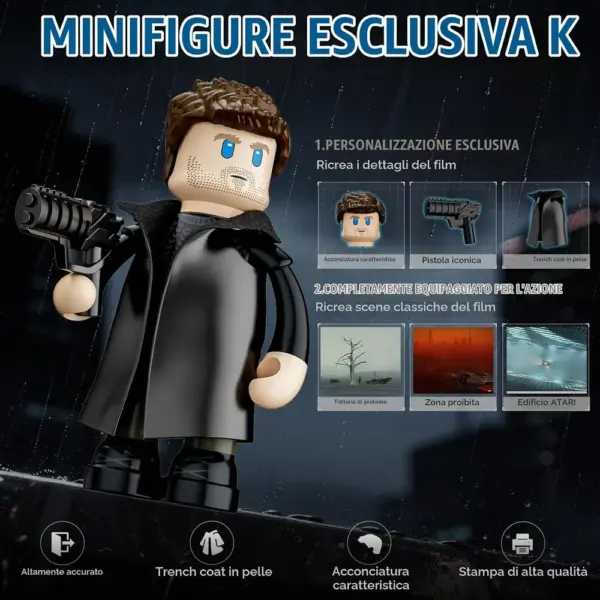 LUMIBRICKS K’s Spinner - auto volante di Blade Runner 2049 con illuminazione LED — 4 LUMIBRICKS K’s Spinner - auto volante di Blade Runner 2049 con illuminazione LED — 4