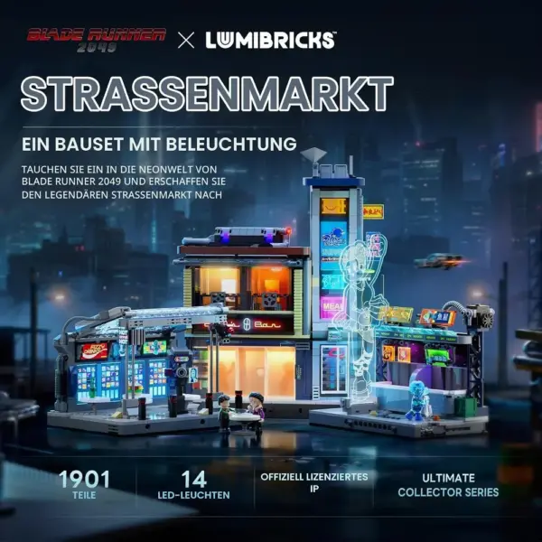 LUMIBRICKS Street Market - Blade Runner 2049 Neonmarkt mit Licht — 2 LUMIBRICKS Street Market - Blade Runner 2049 Neonmarkt mit Licht — 2