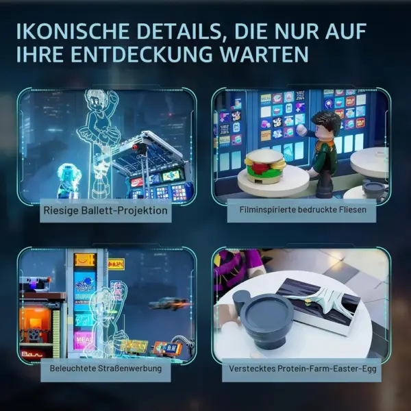 LUMIBRICKS Street Market - Blade Runner 2049 Neonmarkt mit Licht — 4 LUMIBRICKS Street Market - Blade Runner 2049 Neonmarkt mit Licht — 4