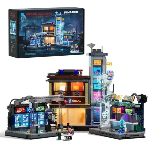 LUMIBRICKS Street Market - Blade Runner 2049 building set with lighting, 1,901 pieces — 1 LUMIBRICKS Street Market - Blade Runner 2049 building set with lighting, 1,901 pieces — 1