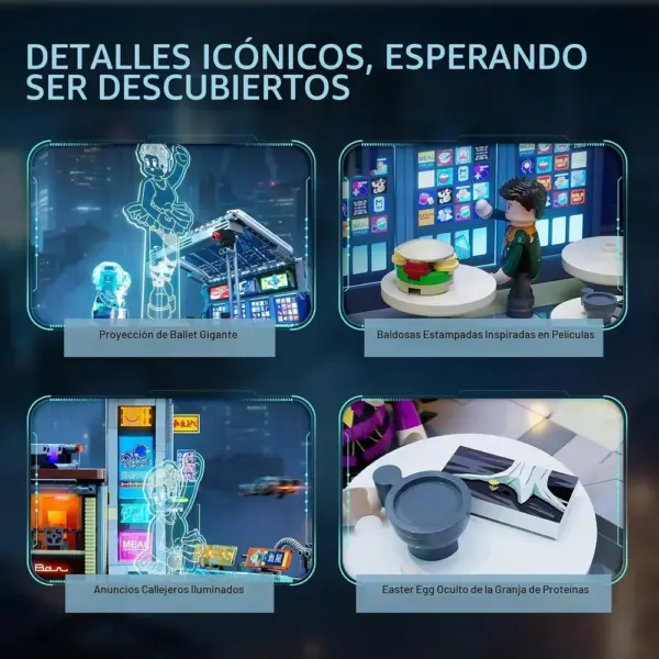 LUMIBRICKS Blade Runner 2049 Street Market - Mercado callejero de neón iluminado — 4 LUMIBRICKS Blade Runner 2049 Street Market - Mercado callejero de neón iluminado — 4