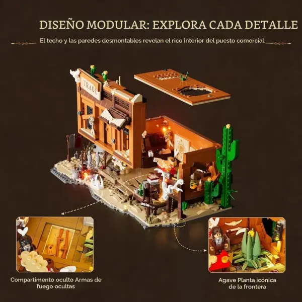 LUMIBRICKS Fur Trading Post - Puesto comercial de pieles del Oeste con iluminación LED — 4 LUMIBRICKS Fur Trading Post - Puesto comercial de pieles del Oeste con iluminación LED — 4