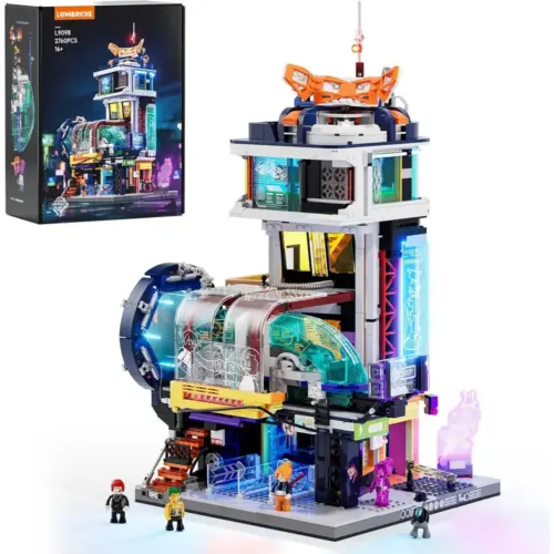 LUMIBRICKS Schwebezug-Station - Cyberpunk-Bahnhof mit Lichttunnel — 1 LUMIBRICKS Schwebezug-Station - Cyberpunk-Bahnhof mit Lichttunnel — 1