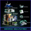 LUMIBRICKS Floating Train Station - Cyberpunk building set, 2,760 pieces and 24 LED lights — 3 LUMIBRICKS Floating Train Station - Cyberpunk building set, 2,760 pieces and 24 LED lights — 3
