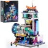 LUMIBRICKS Station de train flottant - Gare cyberpunk à construire avec tunnel miroir, 2 760 pièces et 24 LED — 1 LUMIBRICKS Station de train flottant - Gare cyberpunk à construire avec tunnel miroir, 2 760 pièces et 24 LED — 1