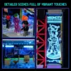 LUMIBRICKS Stazione ferroviaria galleggiante - set cyberpunk con treno sospeso e illuminazione LED — 5 LUMIBRICKS Stazione ferroviaria galleggiante - set cyberpunk con treno sospeso e illuminazione LED — 5