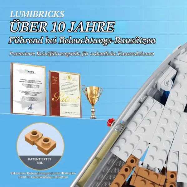LUMIBRICKS Segelboot La Brisa - Segelboot im Maßstab 1:24 mit LED — 4 LUMIBRICKS Segelboot La Brisa - Segelboot im Maßstab 1:24 mit LED — 4