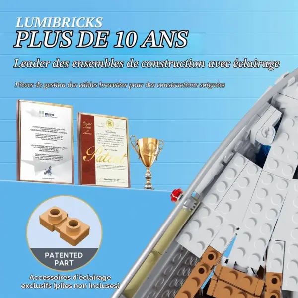LUMIBRICKS Voilier La Brisa - Voilier à l’échelle 1:24 à construire avec éclairage LED, 1 640 pièces — 4 LUMIBRICKS Voilier La Brisa - Voilier à l’échelle 1:24 à construire avec éclairage LED, 1 640 pièces — 4