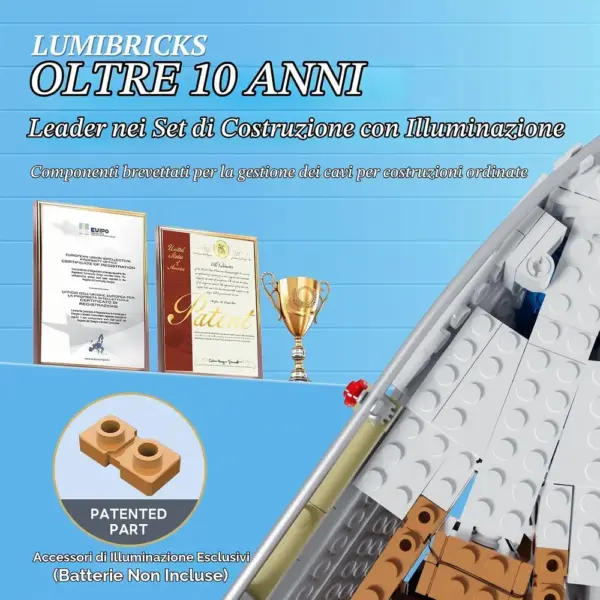 LUMIBRICKS Barca a vela La Brisa - veliero in scala 1:24 con illuminazione LED — 4 LUMIBRICKS Barca a vela La Brisa - veliero in scala 1:24 con illuminazione LED — 4